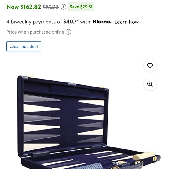 Deluxe Backgammon Set - Board Game (Blue - 15” x 10”) - Picture 12 of 13